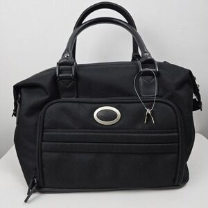 Atlantic Airways Carryon Travel Overnight‎ Bag Luggage Black New With Keys Strap